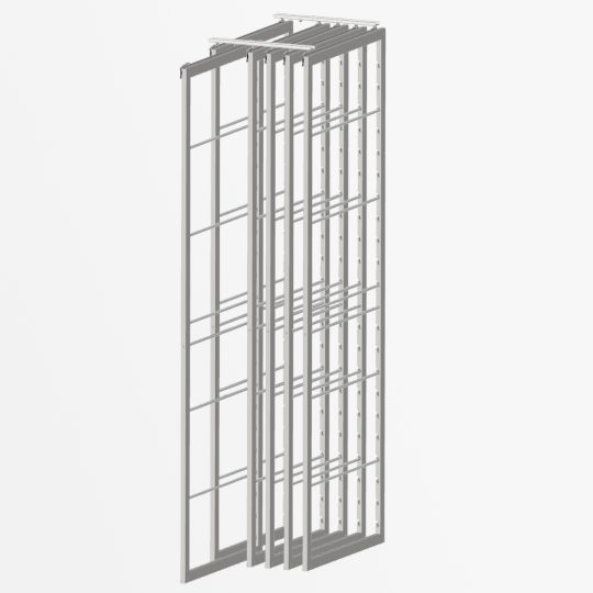 6 Frames | 30" depth Bamboo | Gray