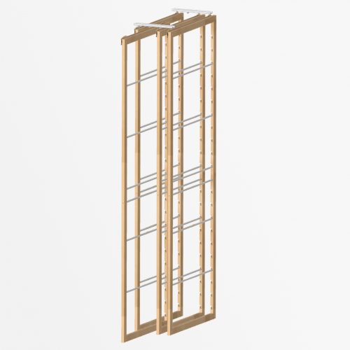 4 Frames 30" depth Bamboo Clearcoat DryAway