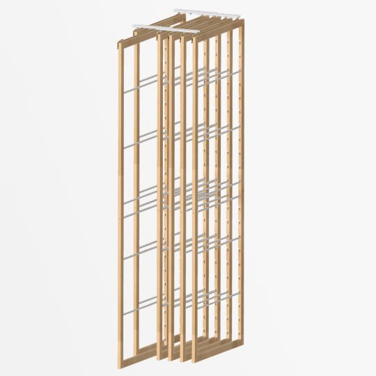 6 Frames | 30" depth Bamboo | Clearcoat