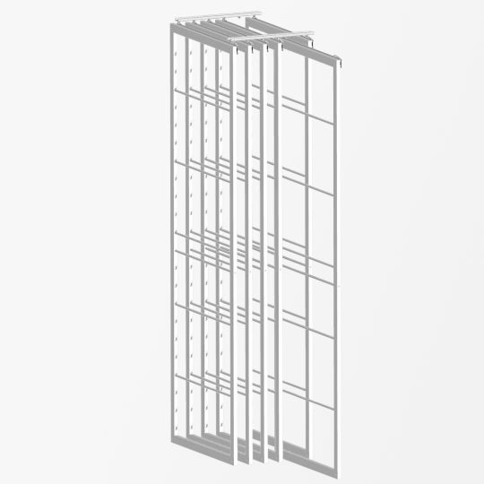 6 Frames | 24" depth Bamboo | White